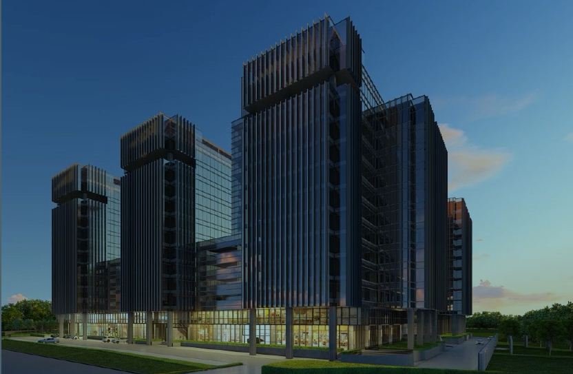 Kohinoor World Towers Pimpri A+ Grade office building with 30ft lobby rooftop lounge and pool