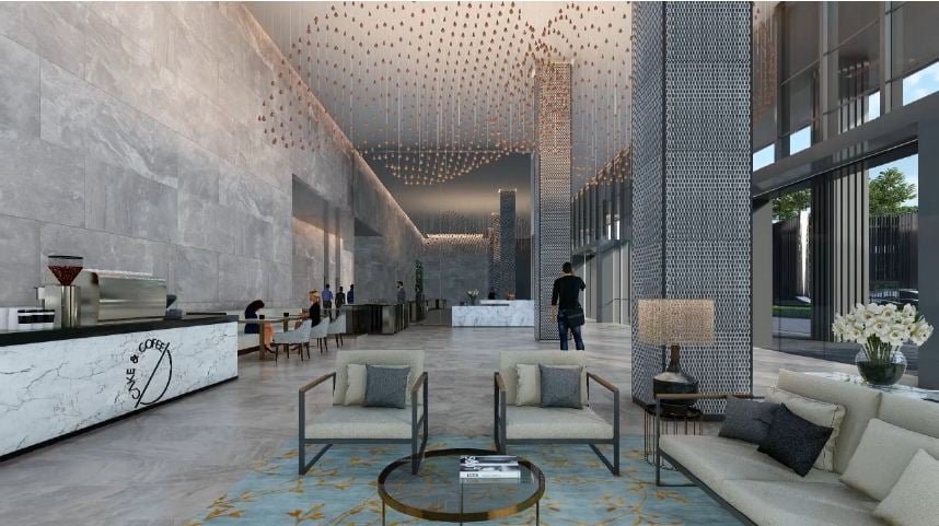 Kohinoor World Towers Pimpri A+ Grade office building with 30ft lobby rooftop lounge and pool